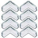 Bluluアンチコリジョンエッジクッション　ベビー安全コーナークッション　コーナーガード(透明、8個)