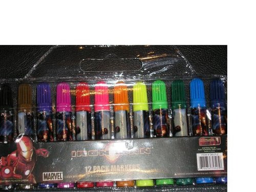 Marvel Iron Man 12 Pack Coloring Markers