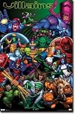 Marvel Villains Diptych Art Print Poster - 22x34 Poster Print, 22x34
