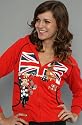 Paul Frank The London Julius Fur Lined Zip Up Hoody in Red hood ,Sweatshirts for Women
