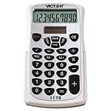 Victor 1170 Handheld Calculator 10-Digit Lcd Ten Display Digits For Larger  ....