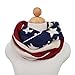 TrendsBlue® Premium USA US American Flag Winter Knit Infinity Loop Circle Scarf
