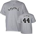 George Gervin Grey Majestic Throwback Player Name and Number San Antonio Spurs T-Shirt