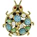 Jewelry : Gold Plated Ladybug Animal Pin Brooch
