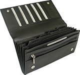 51NpA8MLtEL. SL160  New large Visconti soft black leather passport travel wallet organiser bag style 1179