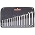 Wright Tool 952 Full Polish Metric 12 Point Combination Wrench Set, 7mm-22mm (15-Piece)