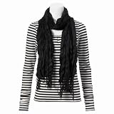 ビー・バップ・スタジオ (B’−BOP STUDIO) Tシャツ(ストール付ボーダー長袖Tシャツ) レディス