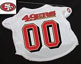Officially Licensed by the NFL - San Francisco 49ers Dog Football Jersey - Medium