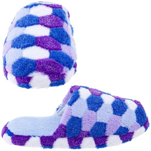 Royal Blue Dot Slip On Slippers for Women