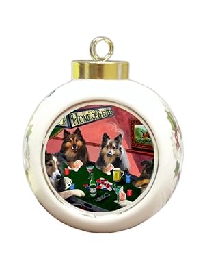 Sheltie Dog Christmas Holiday Ornament