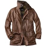 Barbour Porchester Leather Coat
