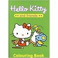 Green Hello Kitty & Friends Colouring Book