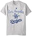 MLB Los Angeles Dodgers Men's 58T Tee, Steel Heather, Medium