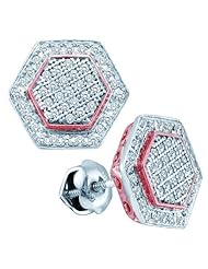 10KWTT 0.30CTW DIAMOND MICRO PAVE EARRING EF8028/W