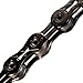 KMC 10-Speed DLC10 Series High-Performance Chain | for Road/Mountain/Gravel | Shimano, SRAM, and Campagnolo Compatible | 116 Links, Missing Link Included | Black