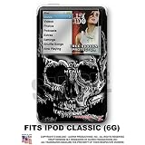 iPod Classic Skin - Chrome Skulls on Black WraptorSkinz TM Kit by TuneTattooz TM