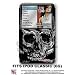 iPod Classic Skin - Chrome Skulls on Black WraptorSkinz TM Kit by TuneTattooz TM