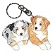 PP Australian Shepherd Wooden Keychain
