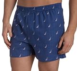 Nautica Mens Easy-Care J-Class Herringbone Woven  Boxer