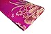 Luxurious Silk Brocade, Golden Flowers, Blue Leaves Over Fuchsia, Soft Headband