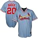 St. Louis Cardinals Jerseys : Majestic St Louis Cardinals #20 Louis Brock Light Blue Throwback Replica Jersey