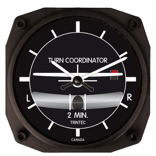 Trintec Series 2066 NV Aircraft 2 Min Turn and Bank Instrument Clock 6.5