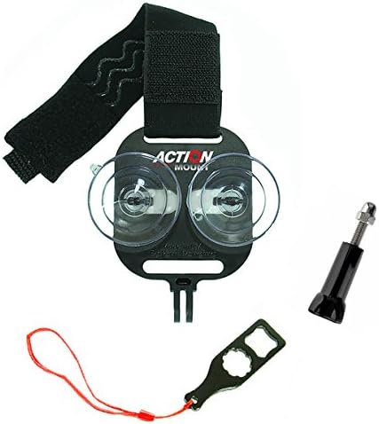 Action Mount® - Universal Smartphone Mount for ANY GoPro Compatible Mounts + Aluminum Tightening Wrench. Use Your Smartphone to Record Action Video. (Action Mount &amp; Wrench)