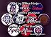 Set of 10 Detroit Tigers Pins 1.25