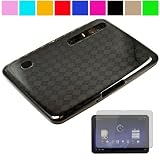 Premium Rubberized Protective TPU Silicone Skin Cover Case for Verizon Wireless New Motorola Xoom Multi-Touch Tablet (Android 3.0 Honey comb Platform) + Clear Screen Protector for Motorola Xoom, Smoke