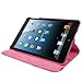 Cellularvilla Case for Apple iPad Mini 1 (2012) 7.9â€â€ and Mini 2 (2013 Edition) 7.9â€â€ Retina Display 360 Degree Rotating Pink Glitter Pu Leather Flip Folio Stand Cover with Auto Wake/Sleep Feature