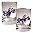 Los Angeles Dodgers MLB 2pc Rocks Glass Set - Primary Logo by Great American Products