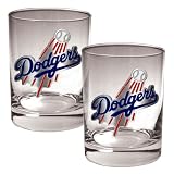 Los Angeles Dodgers MLB 2pc Rocks Glass Set - Primary Logo
