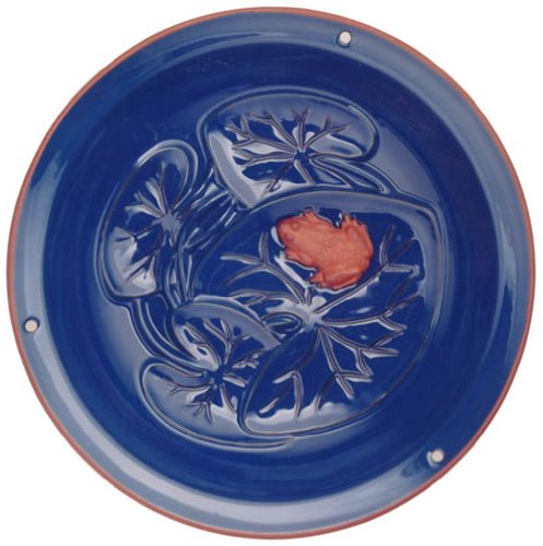 Opus Terra Cotta Lilypad Hanging Birdbath