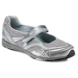 ECCO Women's 27103 Fitness Racer Mary Jane,Silver/Starlight,41 M EU (US Women's 10-10.5 M)