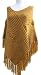 Handmade Acrylic Poncho - True Caramel (Medium/large) [Apparel]
