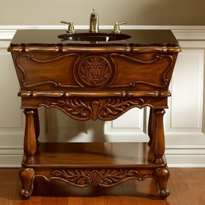 Vanity Set in Medium Brown