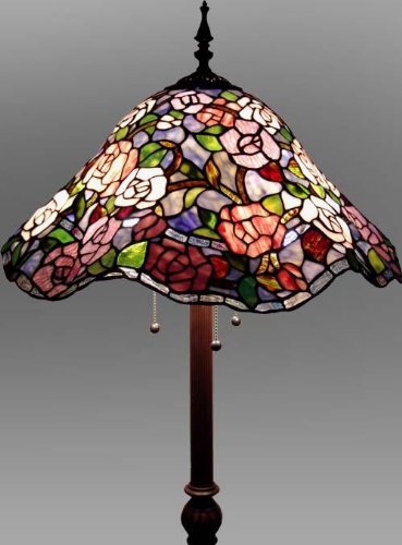 Tiffany Style Stained Glass Floor Lamp - VL307