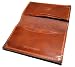 Polo Ralph Lauren RRL Mens Denim Jean Leather Business Card Case Holder Wallet Cognac Vintage Distressed