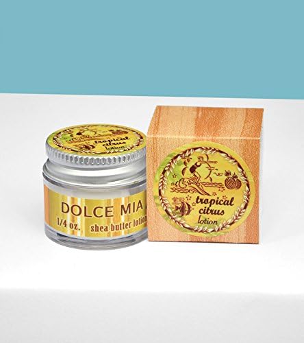 Dolce Mia Vintage Hawaiian Tropical Citrus Shea Butter Lotion With Organic Botanicals 1/4 oz. Travel Size