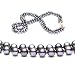 Double Strand 17-18 Inch 6-7mm Black Freshwater Cultured Pearl Necklace
