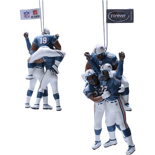 Buy Team Beans Miami Dolphins Team Celebration Ornament by Team Beans