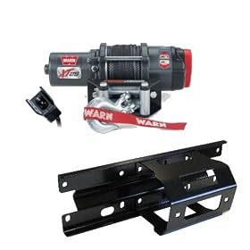 Warn XT25 ATV Synthetic 2500lb Winch COMBO KIT for a 2005 2010 Polaris Sportsman, X2, and Touring Warn XT25 ATV Synthetic 2500lb Winch COMBO-KIT for a 2005-2010 Polaris Sportsman, X2, and Touring