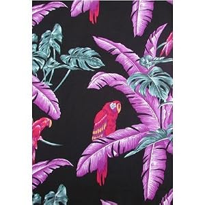 Princess Seam Tailored Fit Sun Dress - Jungle Bird Form Fitting A-Line Hawaiian Aloha Style 170 Sun Dress - Mini Style