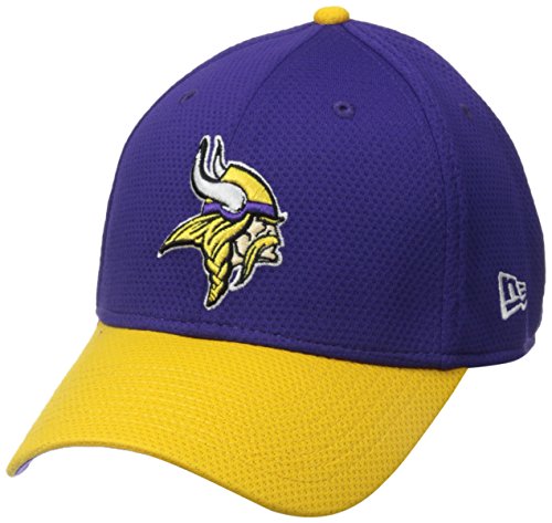 NFL Minnesota Vikings 2015 Team Color Training Camp 39Thirty Stretch Fit Cap, Small/Medium, Purple