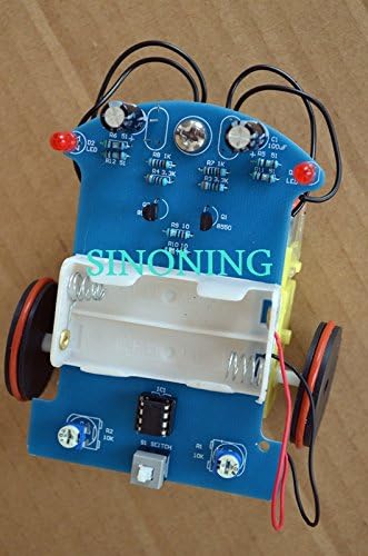 Cheap D2-1 Smart Robot Car Kits Tracking Car Photosensitive Robot Kits Parts for DIY Electric Toy No Battery