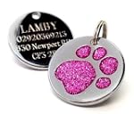 Personalised Engraved 25mm Glitter Pi...