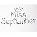 Newborn Infant Baby Girls Clothes SEPTEMBER Bodysuit TRUFFLES Birthday Girl 3M-18M