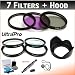 NEW 62mm UltraPro PREMIUM Filter Kit + Lens Hood Bundle, Includes Multi-Coated 3 PC Filter Kit (UV, CPL, FLD), +1 +2 +4 +10 Close-Up Macro Filter Set, Deluxe Lens Hood, Filter Carry Case + Lens Cleaning Pen + Lens Cap Keeper + UltraPro Deluxe Lens Cleaning Kit. For The Sony SLT-A35, A65, A77 Digital DSLR Camera Which Have Any Of These (16-105mm, 18-200mm, 70-300mm, 24-105mm, 16-80mm, 18-250mm) Sony Lenses.