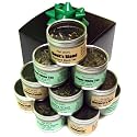 Assorted Tea Sample Gift Set. 10 Tins of Gourmet Loose Leaf Tea. English Breakfast, Ceylon Kenilworth Estate, Cream Earl Grey, Monk's Blend, Darjeeling Margaret's Hope Estate, Jasmine 1st Grade Green Tea, Japanese Sencha Green Tea, Blueberry White Tea, Mango Green Tea, and Peony White Tea. Perfect Gift Idea.