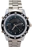 KONTAS - Montre Femme - Quartz - Acier inoxydable - Compass alliage double affichage Sport Watches